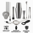 VACU VIN COCKTAIL BAR IN A BOX 14PCS SET