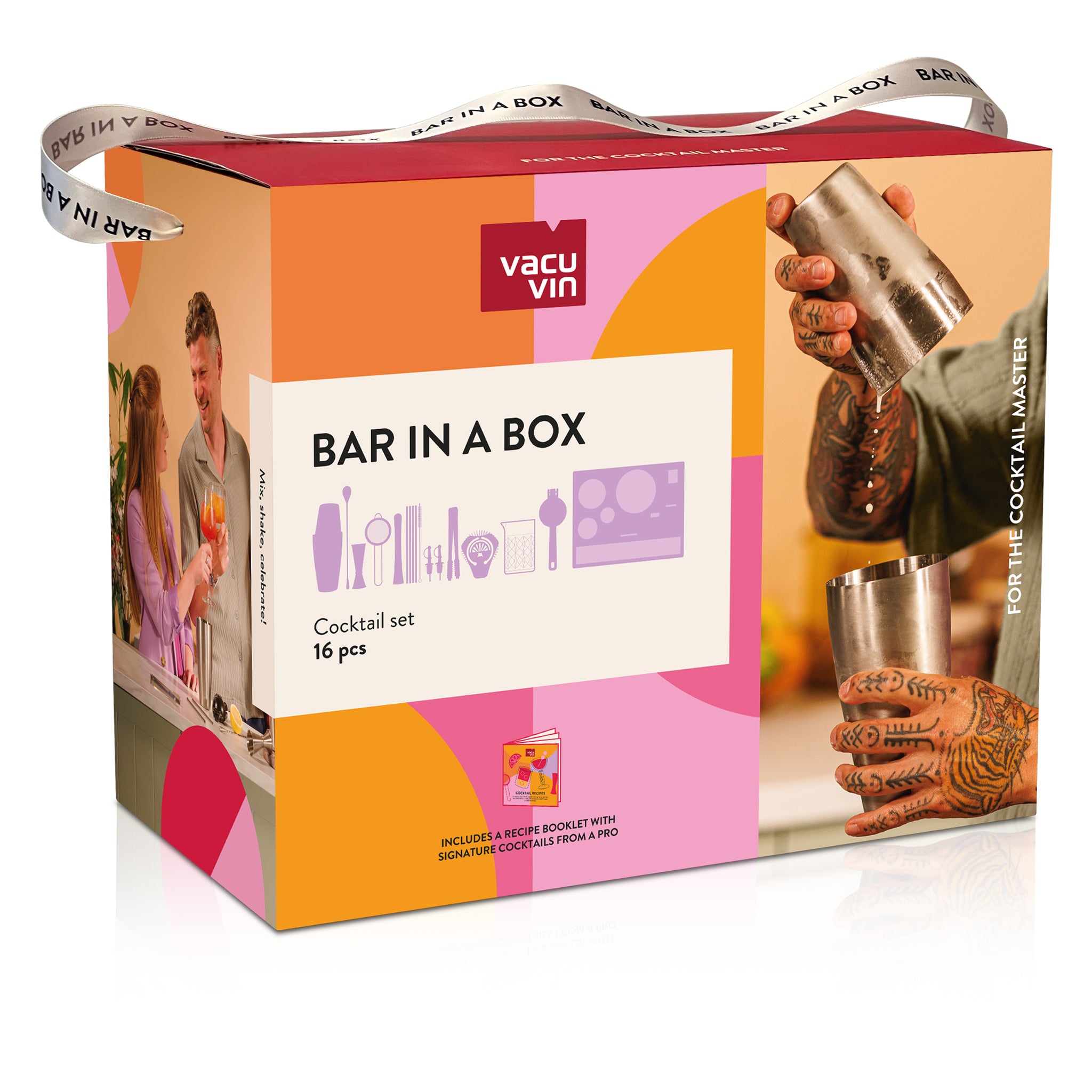 VACU VIN COCKTAIL BAR IN A BOX 16PCS SET