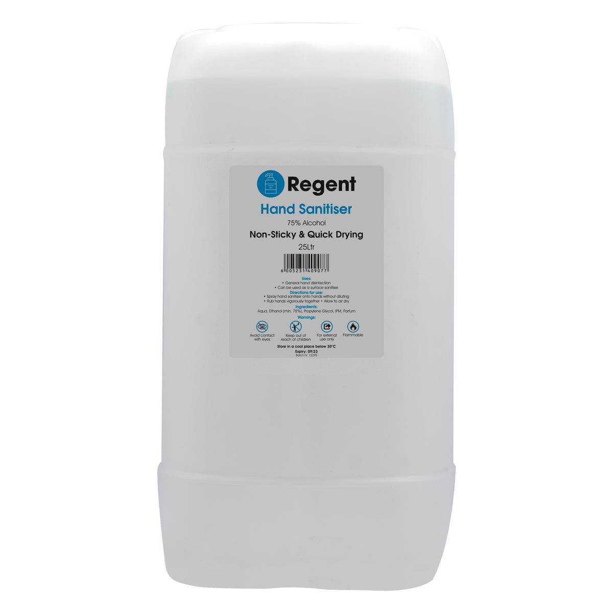 REGENT LIQUID HAND SANITISER, 25L