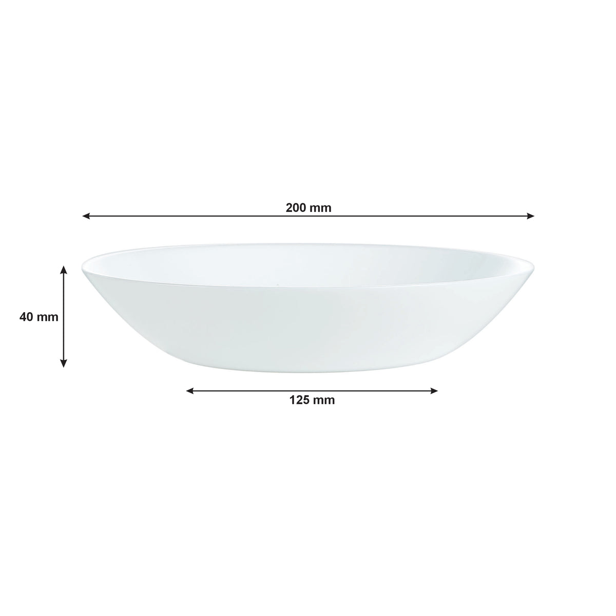 CONSOL OPAL RIMLESS SOUP BOWL, 200MM DIA