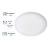 CONSOL OPAL OVAL SERVING PLATTER, 330X250MM
