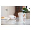 CONSOL WHITE OPAL GLASS BULLET SHAPE MUG, 320ML
