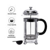 REGENT COFFEE PLUNGER 3 CUP WITH CHROME FRAME, 380ML