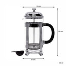 REGENT COFFEE PLUNGER 3 CUP WITH CHROME FRAME, 380ML