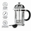 REGENT COFFEE PLUNGER 6 CUP WITH CHROME FRAME, 900ML