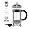 REGENT COFFEE PLUNGER 8 CUP WITH CHROME FRAME, 1.1L