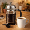 REGENT COFFEE PLUNGER 8 CUP WITH CHROME FRAME, 1.1L