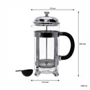 REGENT COFFEE PLUNGER 8 CUP WITH CHROME FRAME, 1.1L