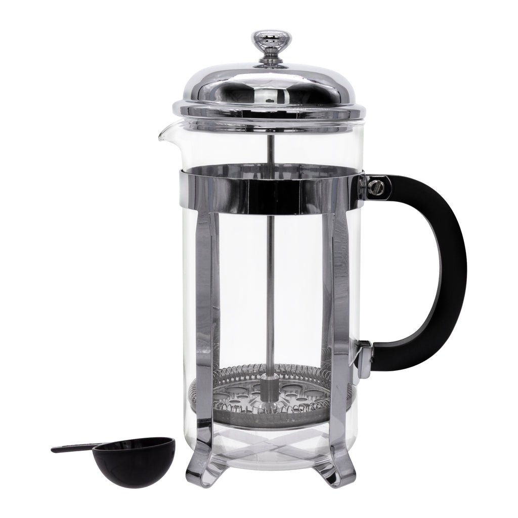 REGENT COFFEE PLUNGER 8 CUP WITH CHROME FRAME, 1.1L