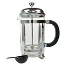 REGENT COFFEE PLUNGER WITH CHROME FRAME 8 CUP, (1.1LT)