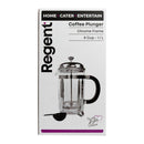 REGENT COFFEE PLUNGER 8 CUP WITH CHROME FRAME, 1.1L