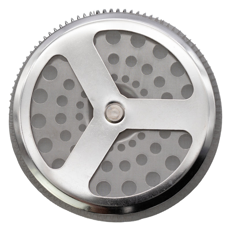 REGENT COFFEE PLUNGER REPLACEMENT FILTER ST STEEL 12 CUP, (110MM DIA)