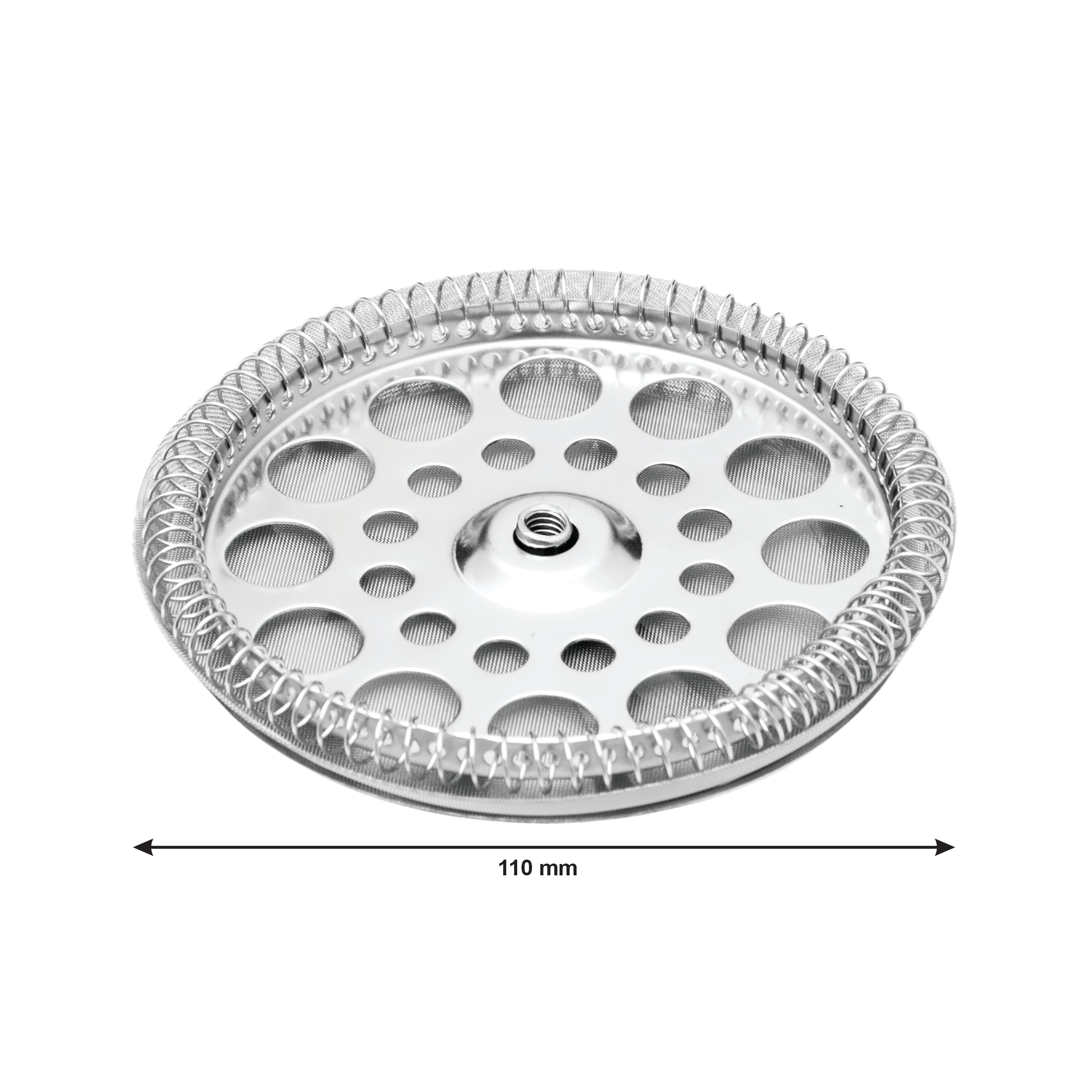 REGENT COFFEE PLUNGER 12 CUP REPLACEMENT FILTER ST STEEL, 110MM DIA