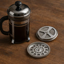 REGENT COFFEE PLUNGER  6 & 8 CUP REPLACEMENT FILTER ST STEEL, 90MM DIA