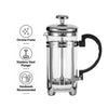 REGENT COFFEE PLUNGER 3 CUP WITH CHROME FRAME, 350ML