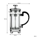 REGENT COFFEE PLUNGER WITH CHROME FRAME 3 CUP, (300ML)