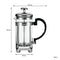 REGENT COFFEE PLUNGER WITH CHROME FRAME 3 CUP, (300ML)