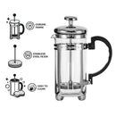 REGENT COFFEE PLUNGER 6 CUP WITH CHROME FRAME, 600ML