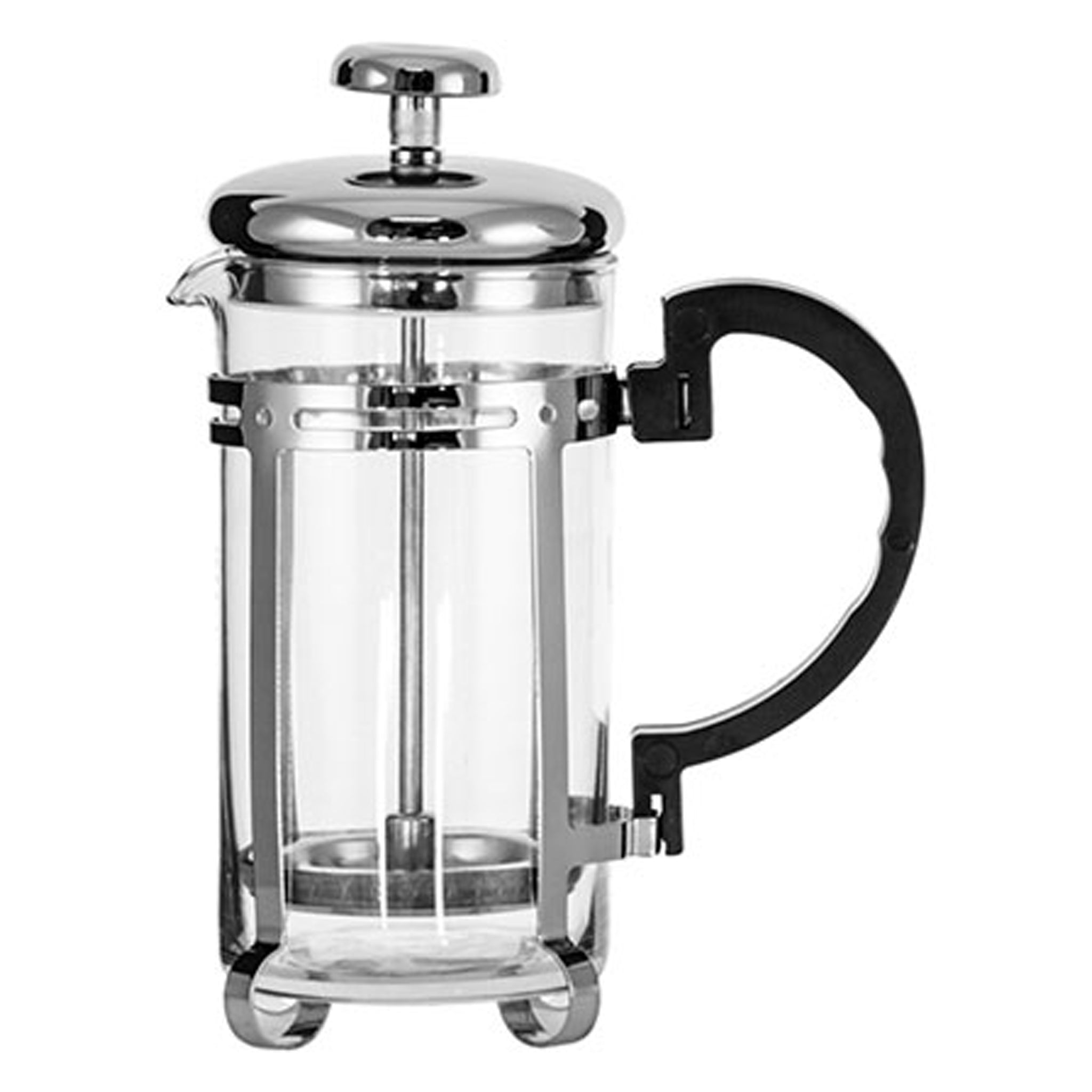 REGENT COFFEE PLUNGER 6 CUP WITH CHROME FRAME, 600ML