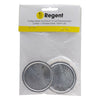 REGENT COFFEE MAKER ALUMINIUM 3 CUP REPLACEMENT FILTERS(2) & RUBBER SEALS (2) 4 PCE SET, (55MM DIA)