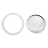 REGENT COFFEE MAKER 12 CUP REPLACEMENT FILTERS(2) & RUBBER SEALS(2) ALUMINIUM 4PK, (SEAL 80MM DIA)