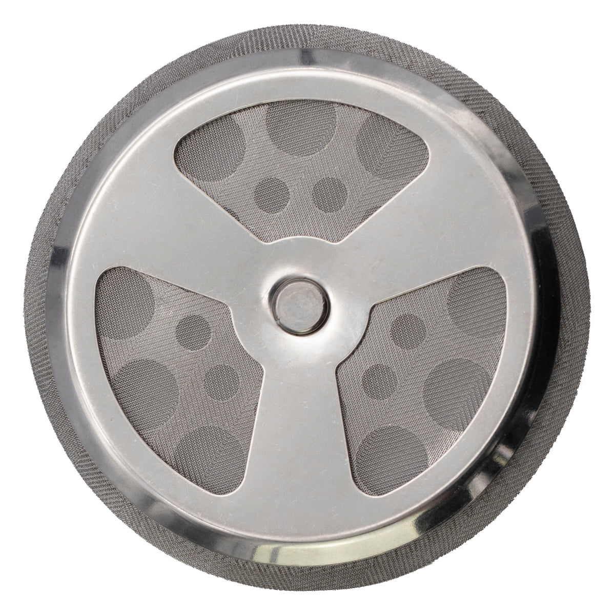 REGENT COFFEE PLUNGER 8 CUP DOUBLE WALLED ST STEEL REPLACEMENT FILTER, 90MM DIA