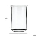 REGENT COFFEE MAKER REPLACEMENT GLASS 12 CUP, (1.6LT)-FITS 41222