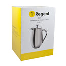 REGENT BRAZIL COFFEE PLUNGER DOUBLE WALL ST STEEL 8 CUP, (1LT)