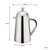 REGENT THERMIQUE COFFEE PLUNGER DOUBLE WALL ST STEEL 3 CUP, 350ML