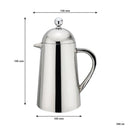REGENT THERMIQUE COFFEE PLUNGER DOUBLE WALL ST STEEL 3 CUP, (350ML)