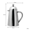 REGENT THERMIQUE COFFEE PLUNGER DOUBLE WALL ST STEEL 6 CUP, 800ML
