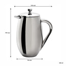 REGENT BRAZIL COFFEE PLUNGER DOUBLE WALL ST STEEL 3 CUP, 350ML