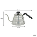 REGENT COFFEE CURVY DRIP PRESSURE KETTLE 18/8 STAINLESS STEEL, 1L
