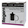 REGENT SQUARE TEAPOT BOROSILICATE GLASS WITH ST. STEEL INFUSER AND LID, 550ML