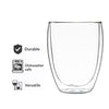 CONSOL ROMA DOUBLE WALL BOROSILICATE GLASS TEA/COFFEE CUP 2PK, 350ML