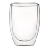 CONSOL ROMA DOUBLE WALL BOROSILICATE GLASS TEA/COFFEE CUP 2PK, 350ML