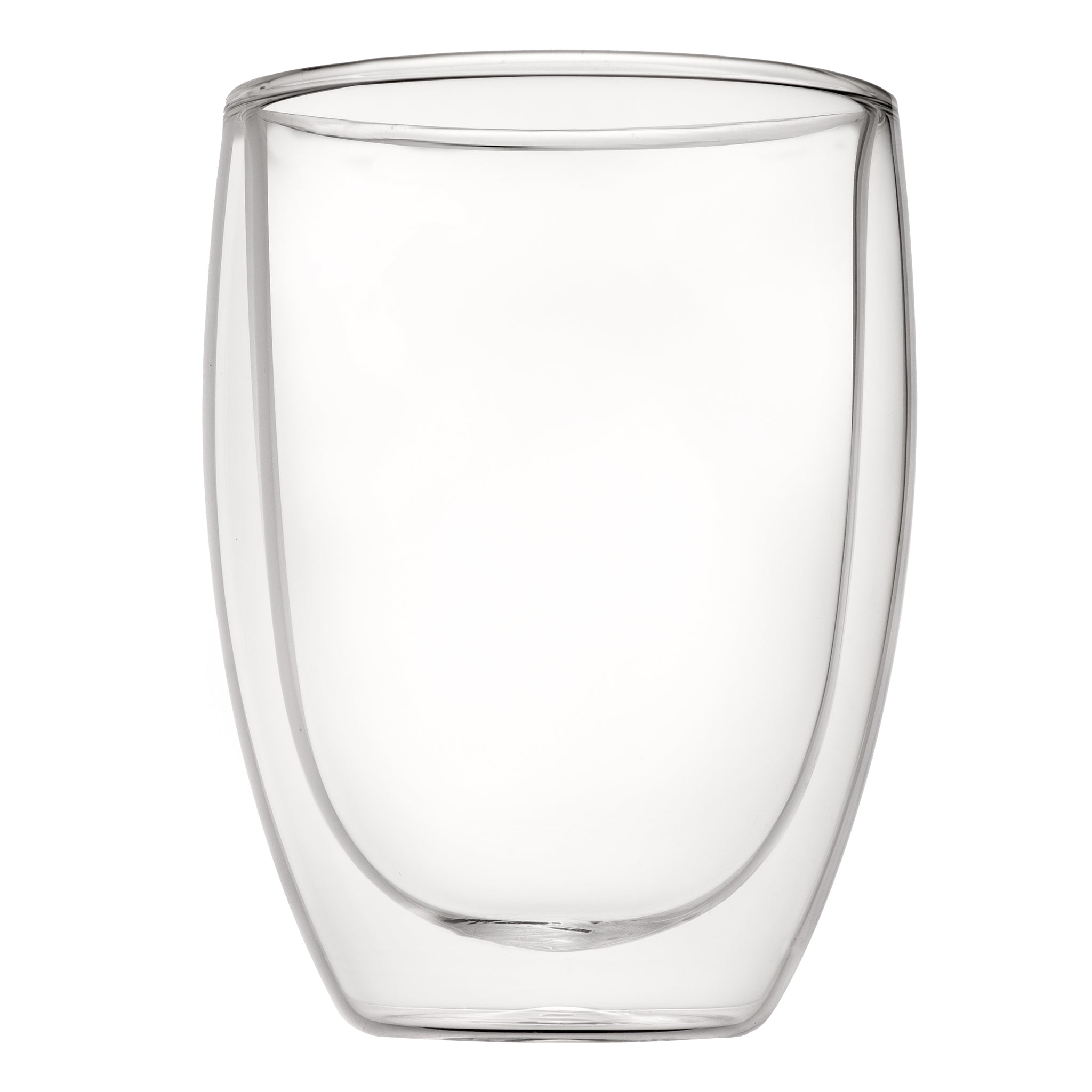 CONSOL ROMA DOUBLE WALL BOROSILICATE GLASS TEA/COFFEE CUP 2PK, 350ML