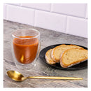 CONSOL ROMA DOUBLE WALL BOROSILICATE GLASS TEA/COFFEE CUP 2PK, 350ML