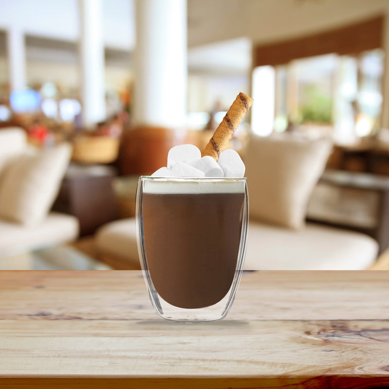 CONSOL ROMA DOUBLE WALL BOROSILICATE GLASS TUMBLER 2 PIECE SET, (350ML)