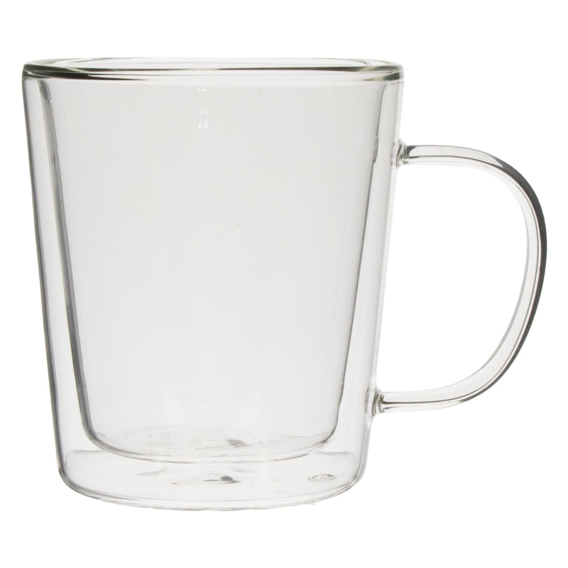 CONSOL ROMA DOUBLE WALL BOROSILICATE GLASS MUG 2 PIECE SET, (320ML)