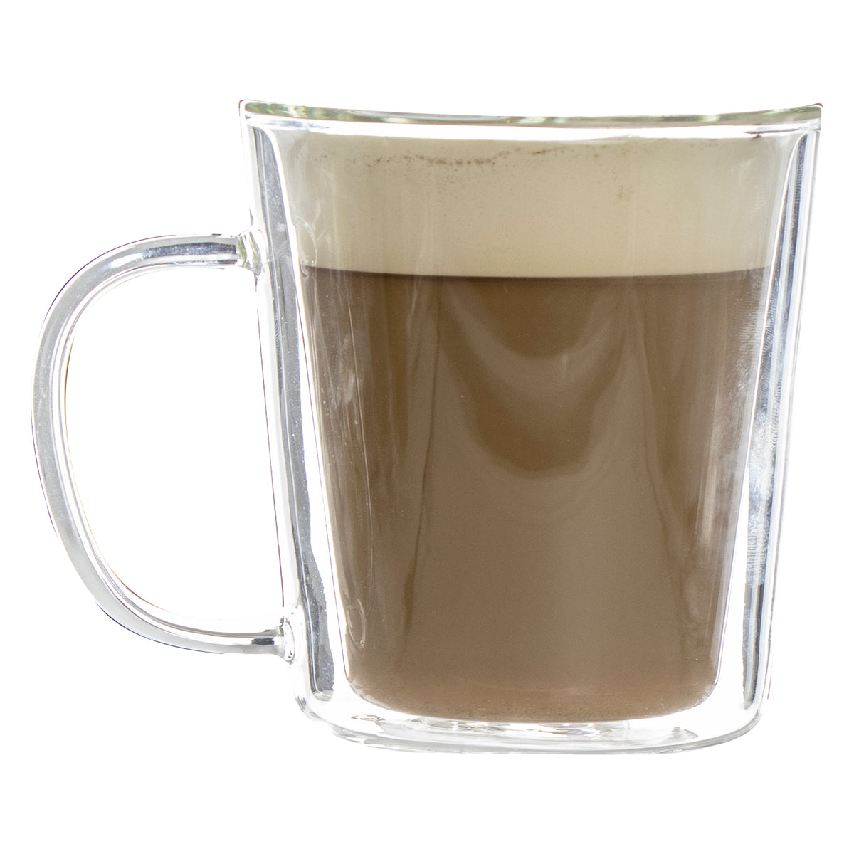 CONSOL ROMA DOUBLE WALL BOROSILICATE GLASS TEA/COFFEE MUG 2PK, 320ML