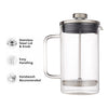 CONSOL CADIZ BOROSILICATE GLASS COFFEE PLUNGER, 600ML