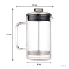 CONSOL CADIZ BOROSILICATE GLASS COFFEE PLUNGER, 600ML