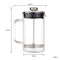 CONSOL CADIZ BOROSILICATE GLASS COFFEE PLUNGER WITH S/STEEL LID AND KNOB, (600ML)
