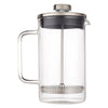 CONSOL CADIZ BOROSILICATE GLASS COFFEE PLUNGER WITH S/STEEL LID AND KNOB, (600ML)