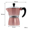 REGENT COFFEE MAKER ALUMINIUM 2 TONE ROSE GOLD & SILVER 3 CUP, (150ML)