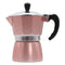 REGENT COFFEE MAKER ALUMINIUM 2 TONE ROSE GOLD & SILVER 3 CUP, (150ML)
