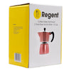 REGENT COFFEE MAKER ALUMINIUM 2 TONE ROSE GOLD & SILVER 6 CUP, 275ML