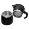 REGENT COFFEE MAKER ALUMINIUM 2 TONE MATT BLACK WITH SILVER 3 CUP, (150ML)