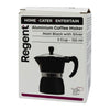 REGENT COFFEE MAKER ALUMINIUM 2 TONE MATT BLACK WITH SILVER 3 CUP, 150ML